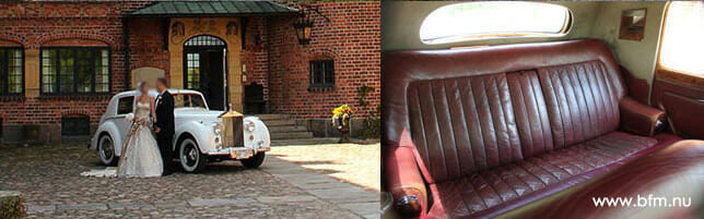 Uthyrning av Rolls Royce till bröllop i Skåne